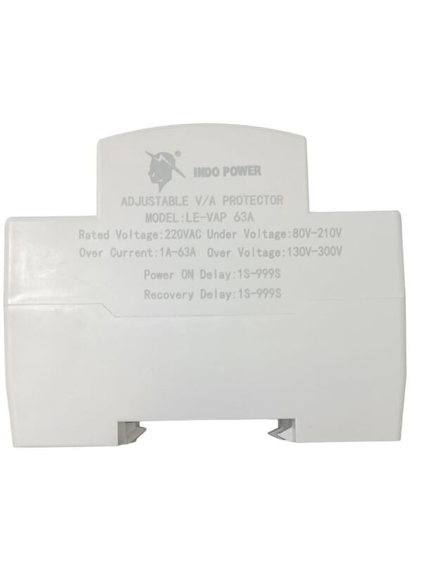 Indo Power Voltage and Current Protector, LE-VAP 63A, Dual Display, 130-300V Auto Reconnect - Image 9