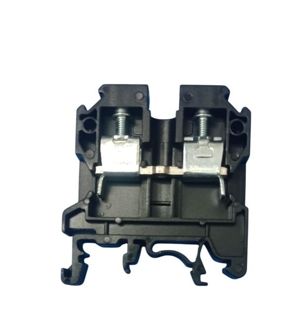 KUT 4 TERMINALS FOR DIN RAIL PANEL RED 10 NOS, BLACK 10 NOS AND GREEN 5 NOS COMBO of 25 nos Elmex make 800V/32A/4 sqmm/ 0.5Nm DIN Rail Terminal Blocks, 4mm Screw Type, - Image 5