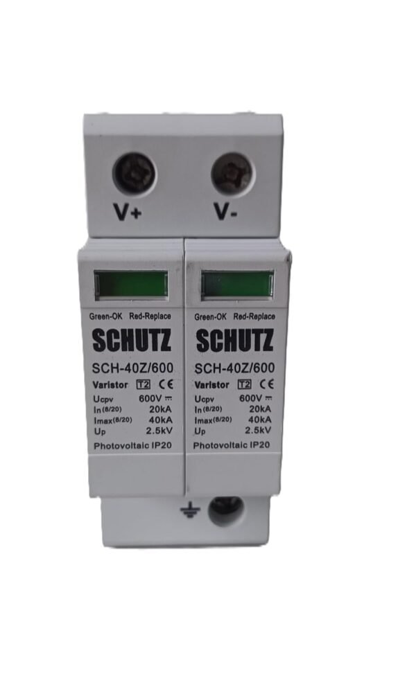 Demirra Greens DC SPD 2P 600V Surge Protection Device for Solar DCDB, Schutz Make - Image 7