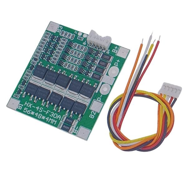 4S 30A BMS Protection Board for 18650 Lithium Battery, 16.8V, with Connection Cable - Image 6