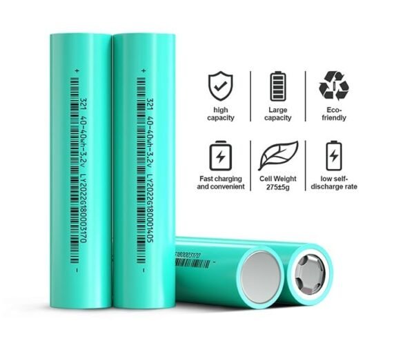 32140 LiFePO4 Battery Cells, 15Ah 3.2V, 4-Pack with Cell Holders, 12V DIY General Purpose Battery Pack and Without BMS - Image 4