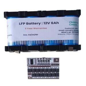 32700 LFP 'PRE SPOT WELDED' Rechargable battery pack with 60A whiteboard controller for making your own 12V 6 Ah battery for two wheeler/scooty start up.