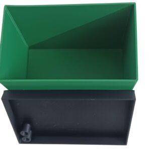 Demirra Greens Battery Container Box for DIY Bike and Scooter, Black and Green, ABS Material, 20x15.5x8 cm, Storage Case for LiFePo4 Battery Pack (Greene)