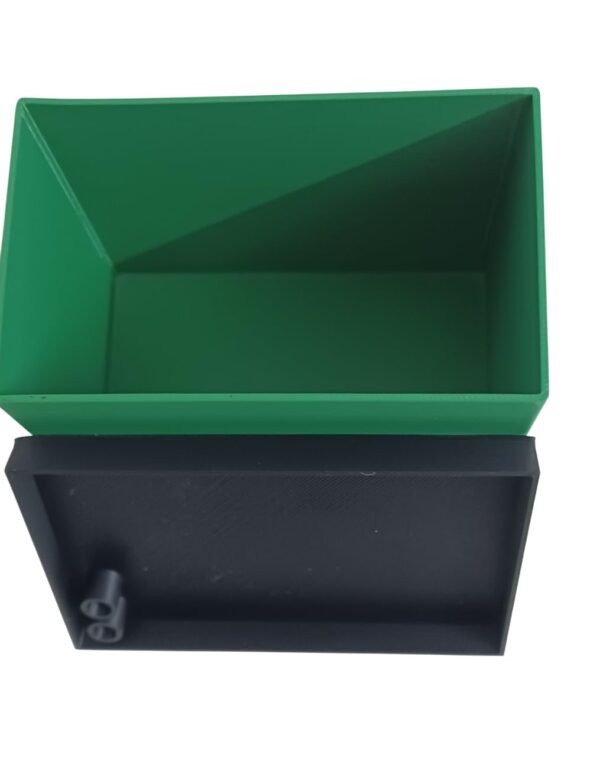 Demirra Greens Battery Container Box for DIY Bike and Scooter, Black and Green, ABS Material, 20x15.5x8 cm, Storage Case for LiFePo4 Battery Pack (Greene)