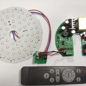 BLDC Ceiling Fan Driver Control PCB Board with Single‑Color LED Light