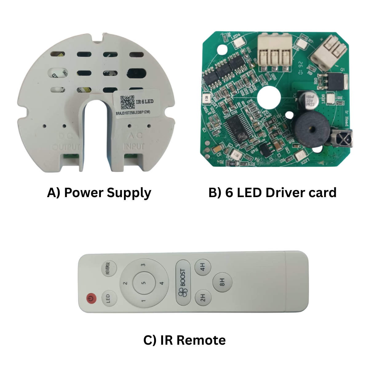 Demirra Greens 6 LED BLDC RF Fan Driver Kit for Ceiling Fan with Remote: Kit 6LED - Image 11